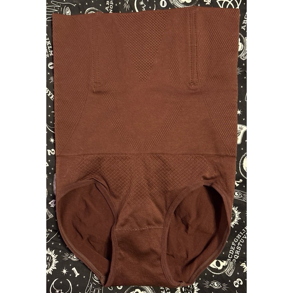 NEW Women's Brown‎ Ultra Hi Waisted Firm Tummy Control Shaper Panties, Medium